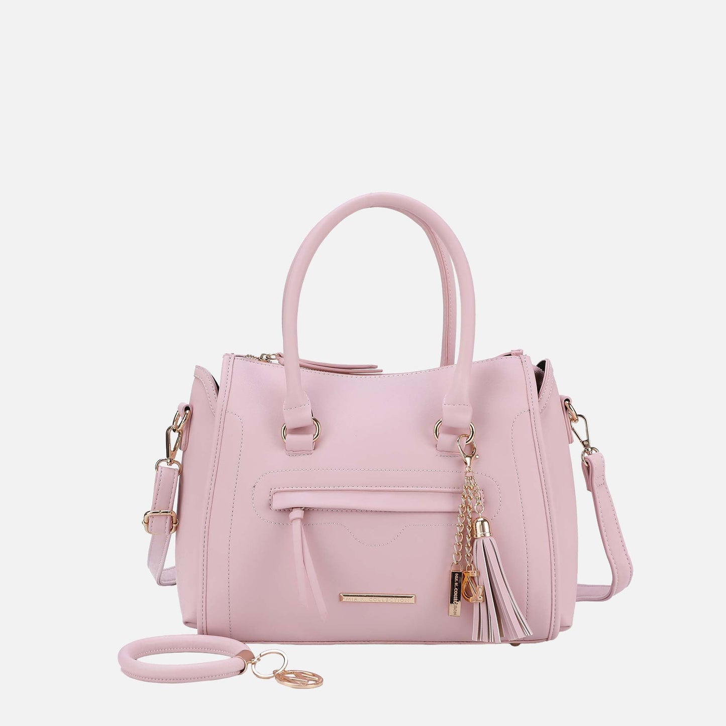 MKF Collection by Mia K. - Valeria Shoulder Bag and Bracelet Keyring