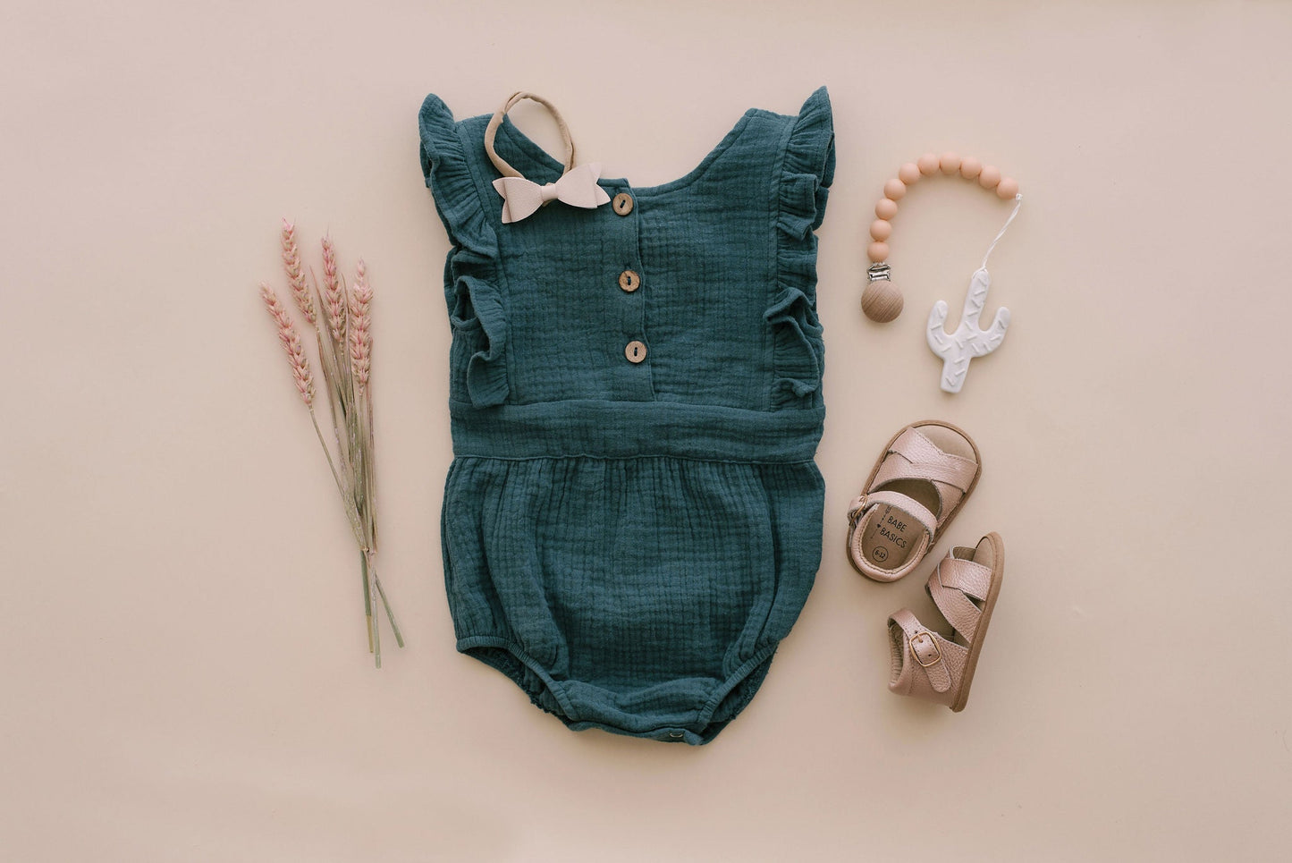Backless Cotton Romper