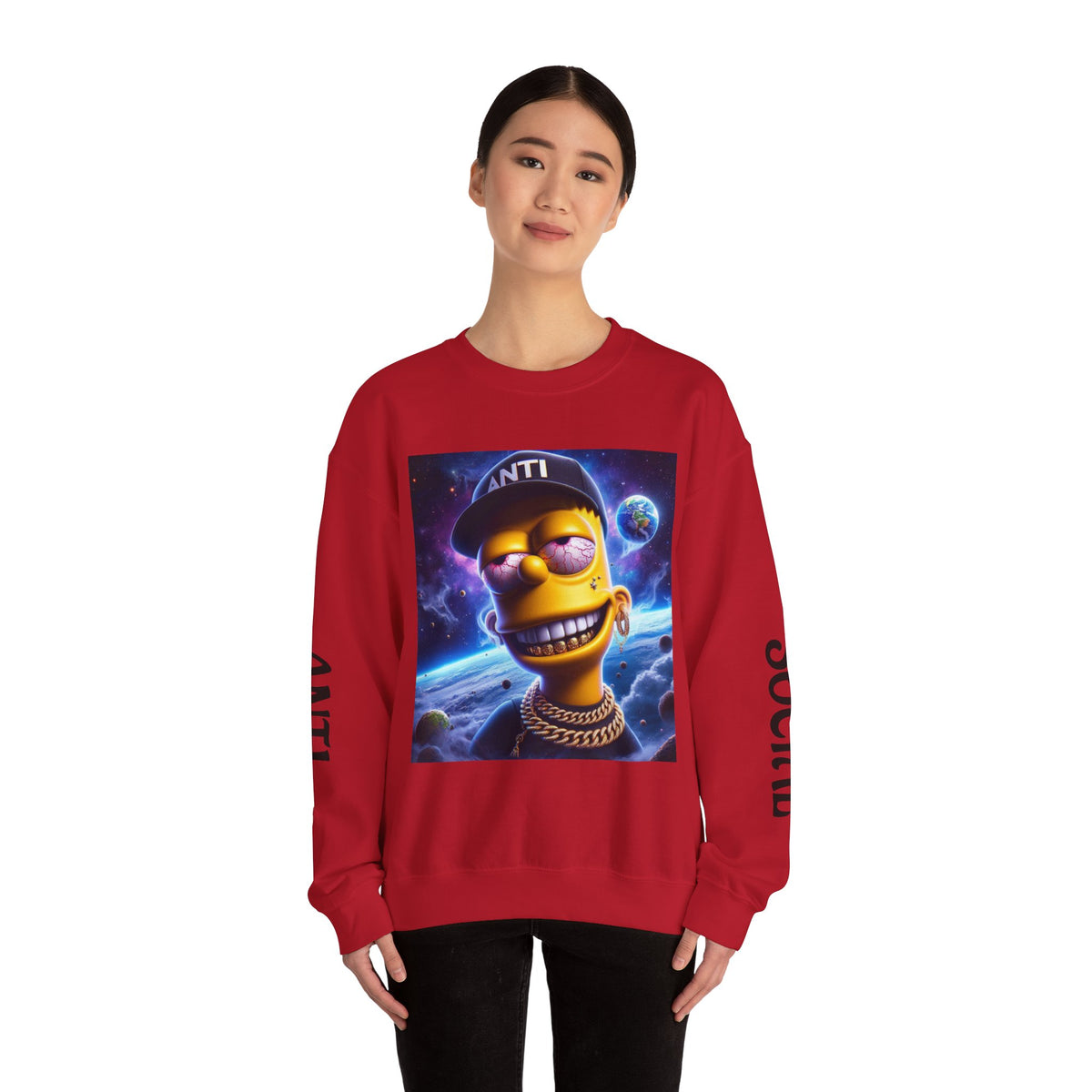 “Anti Social” Heavy Blend™ Crewneck Sweatshirt