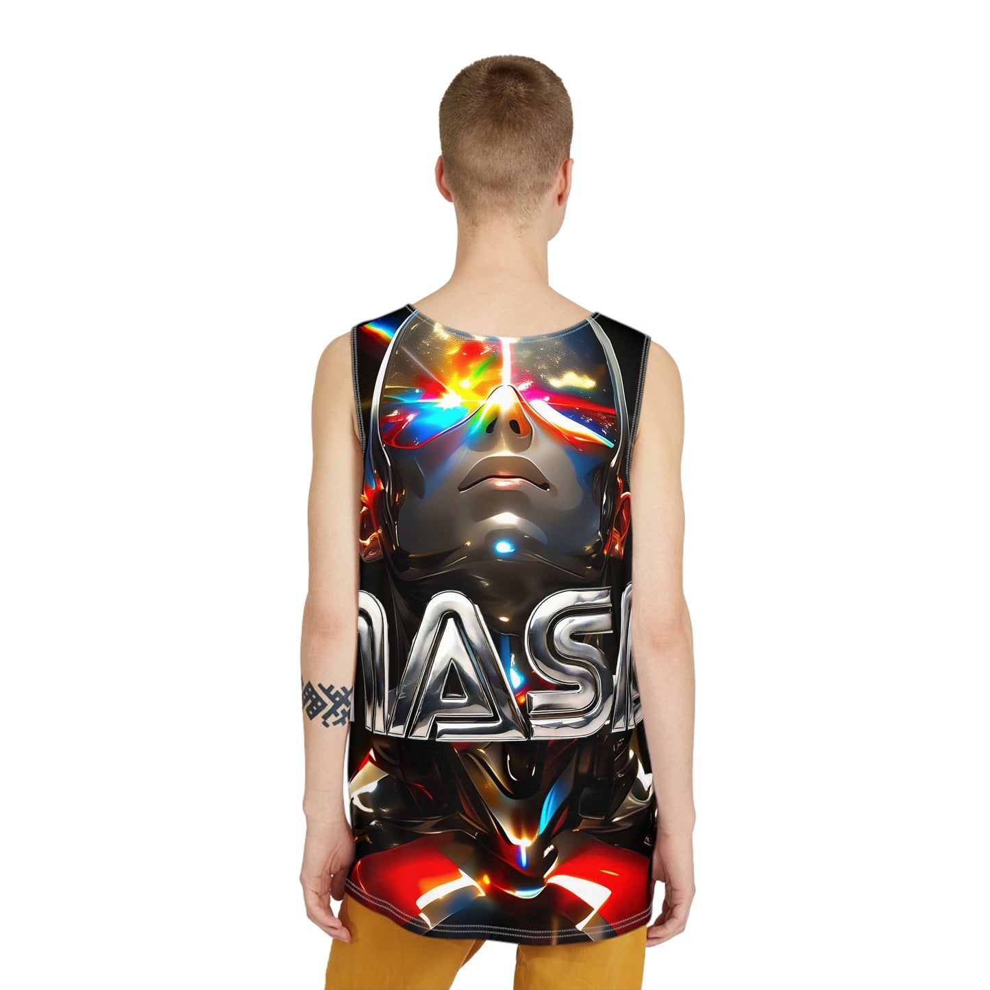 Men's NASA Graphic Tank Top - Futuristic Design for Space Lovers