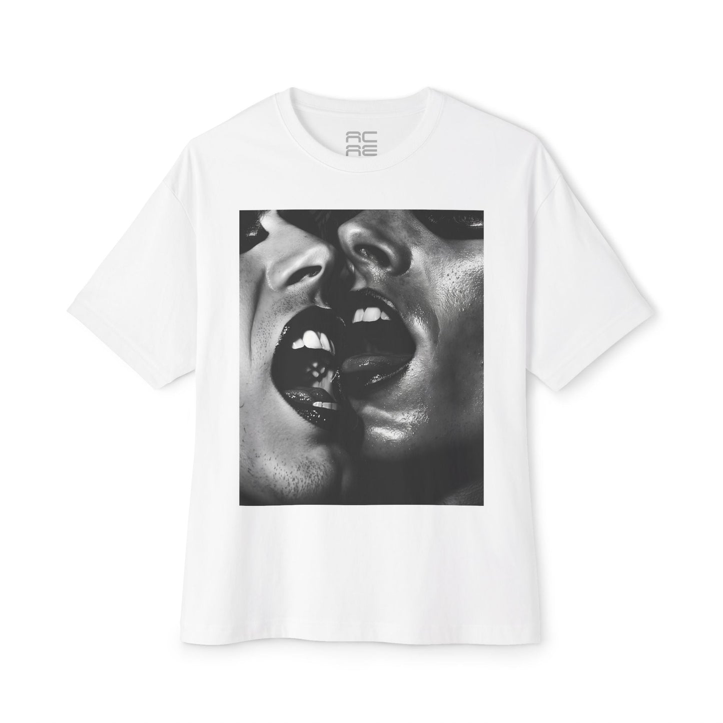 REBEL HOMME WHITE Oversized Boxy Tee