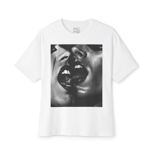REBEL HOMME WHITE Oversized Boxy Tee