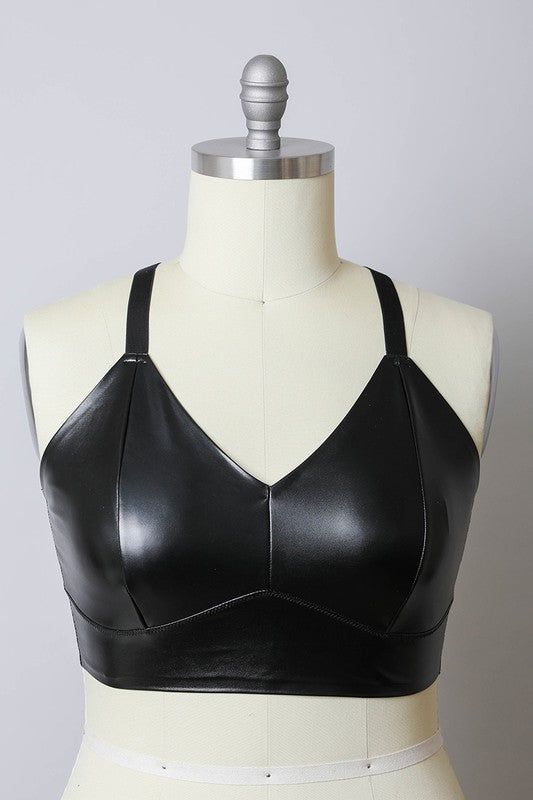 “Fox” Leather Bralette