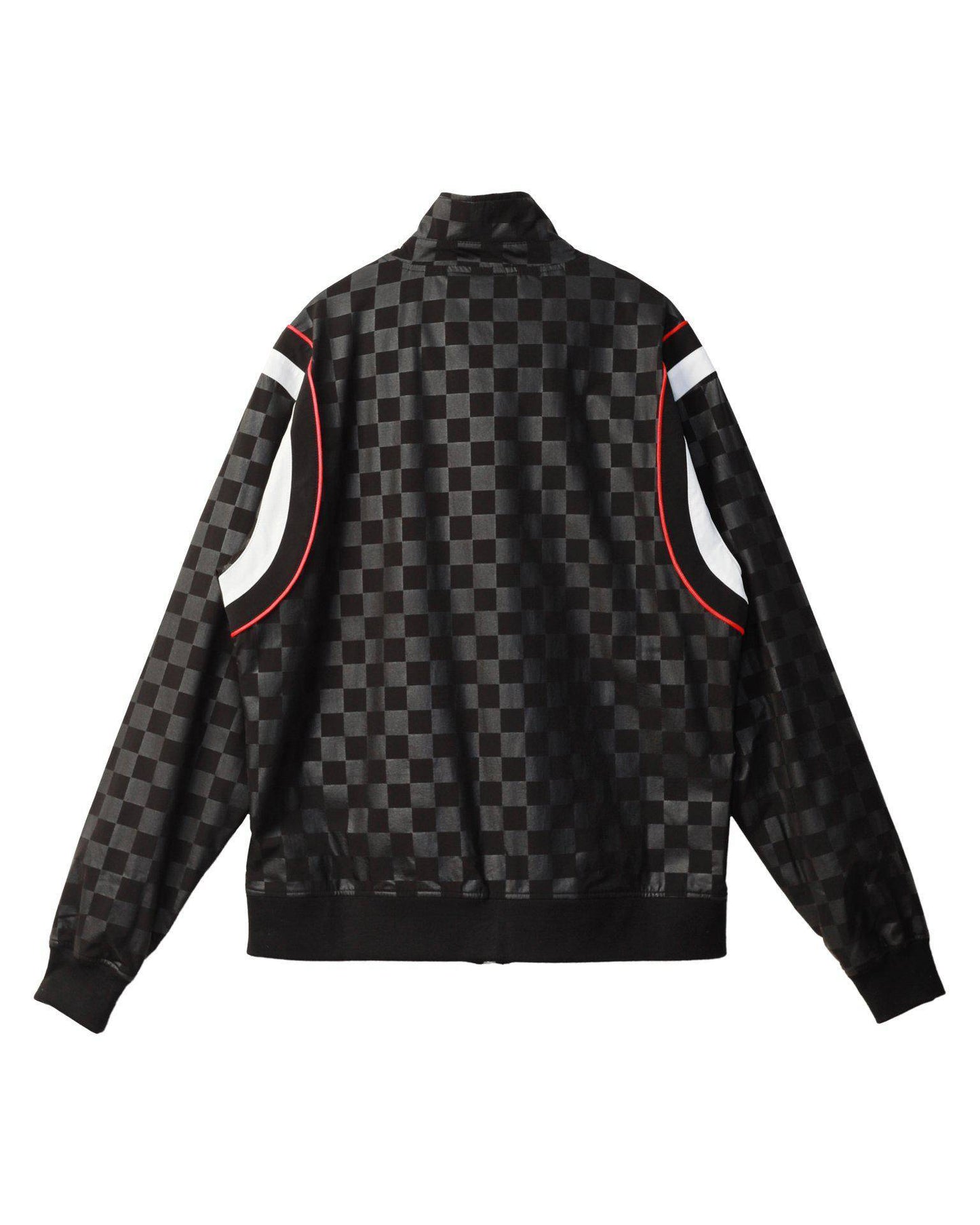 Konus Men's Tonal Checkered Jacket in Black