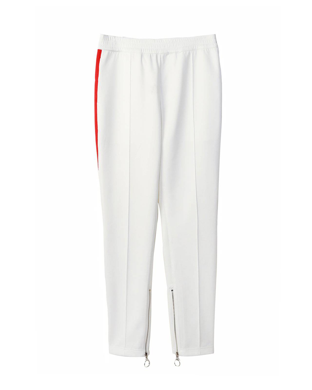 Konus Men's Track Pants With Knit Tape detail in White