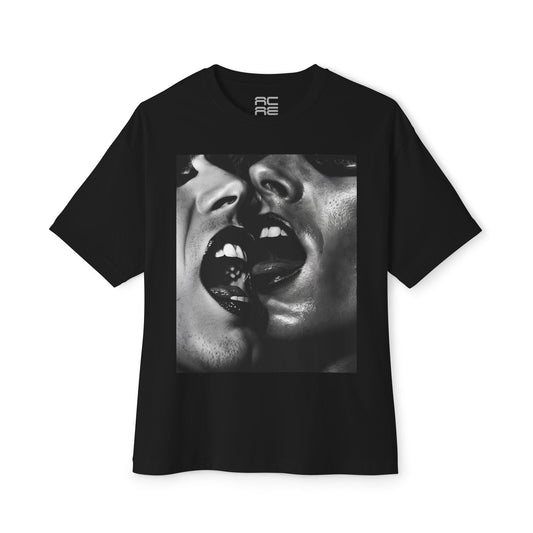 REBEL HOMME BLACK Oversized Boxy Tee
