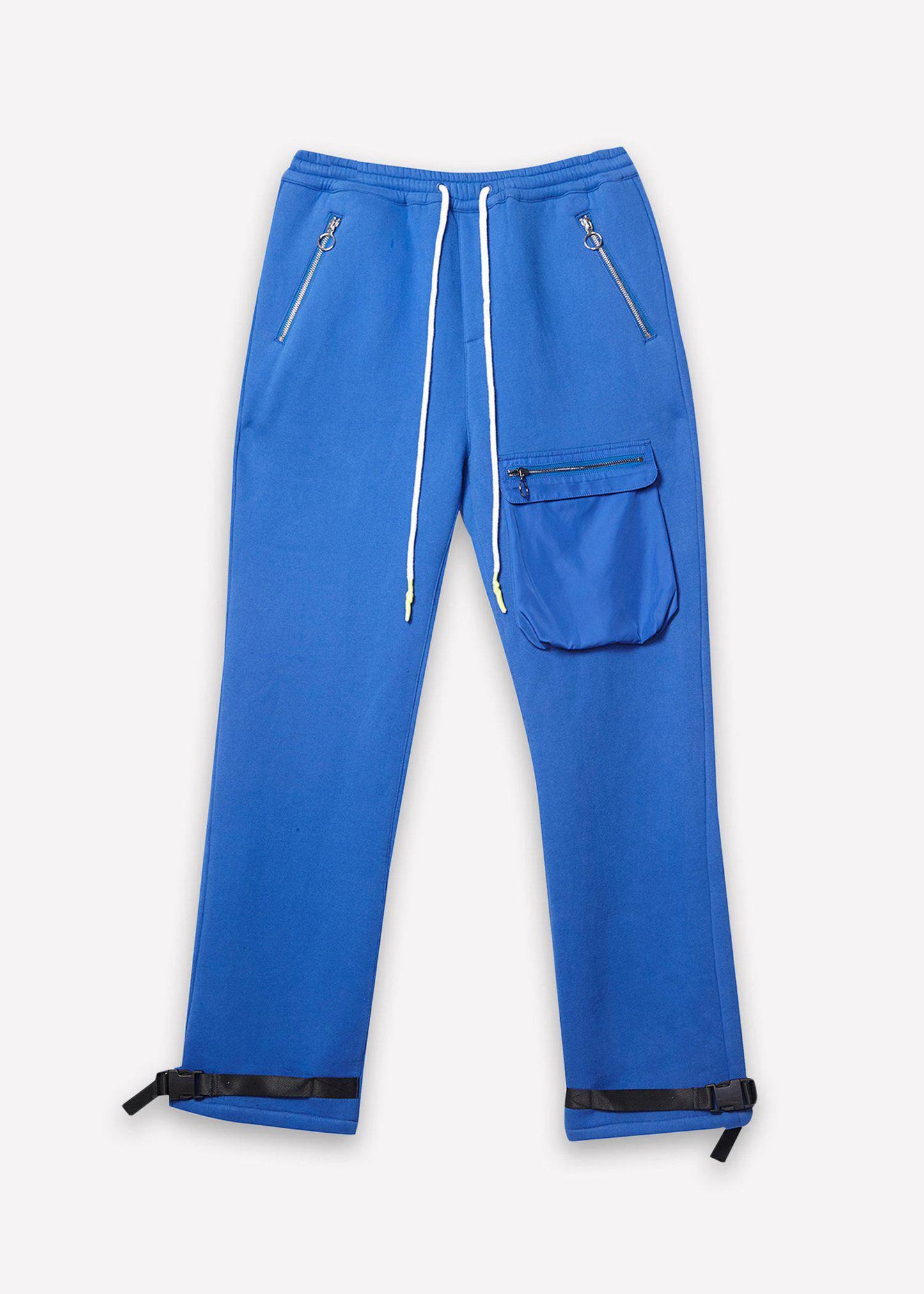 Konus Men's Bellow Pocket Sweatpants in Blue