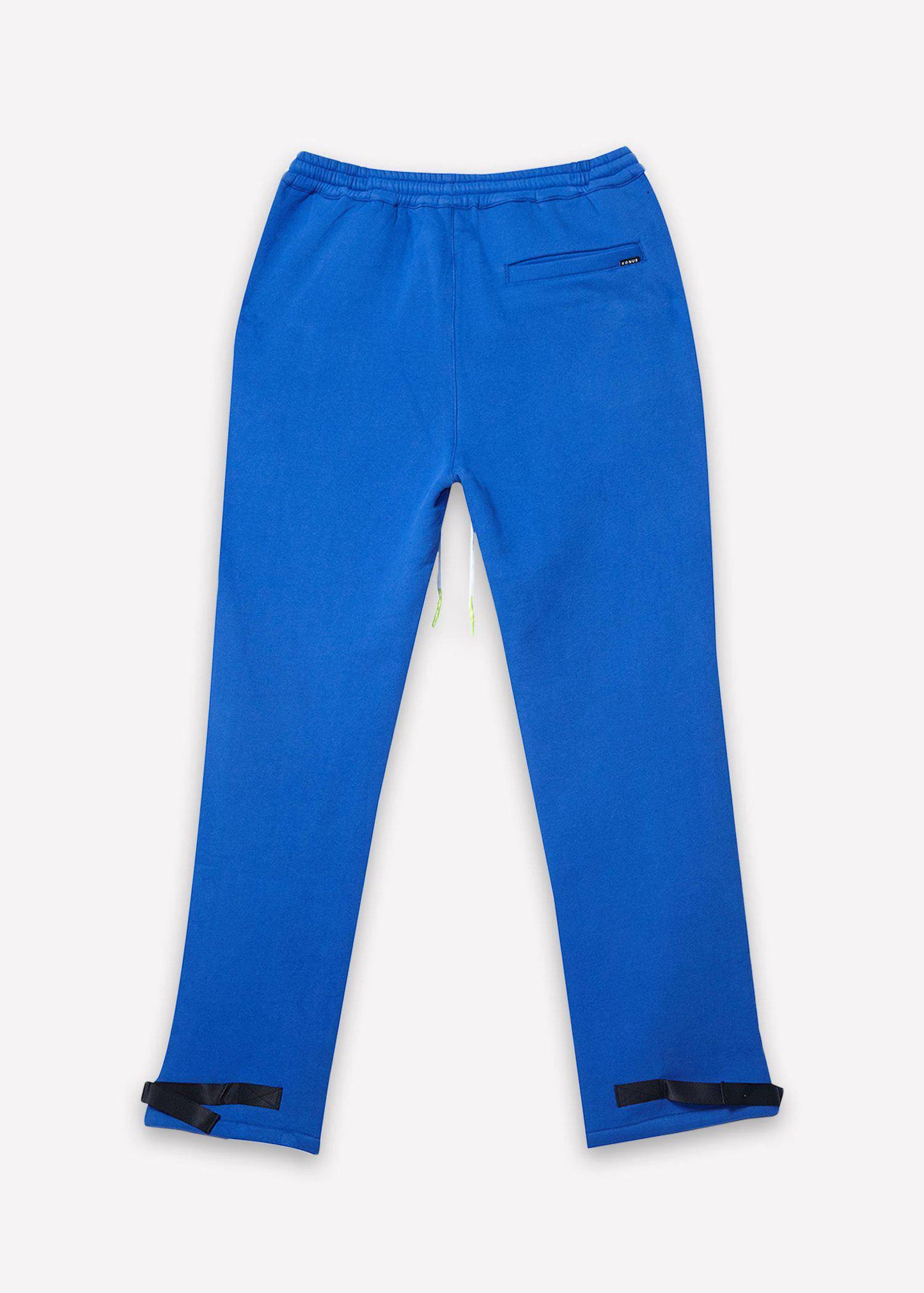 Konus Men's Bellow Pocket Sweatpants in Blue