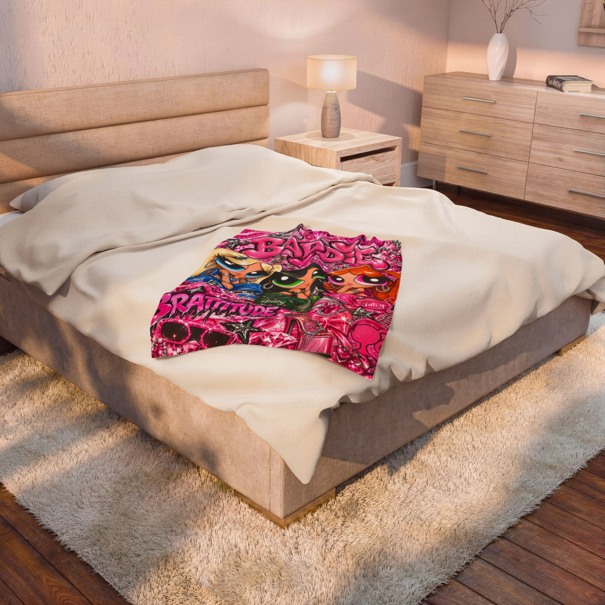 Bratz Baddie Brattitude Velveteen Plush Blanket
