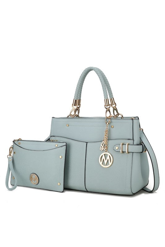 “Tenna” Satchel Bag with Wallet