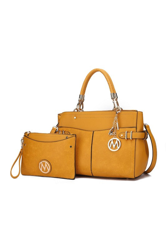“Tenna” Satchel Bag with Wallet