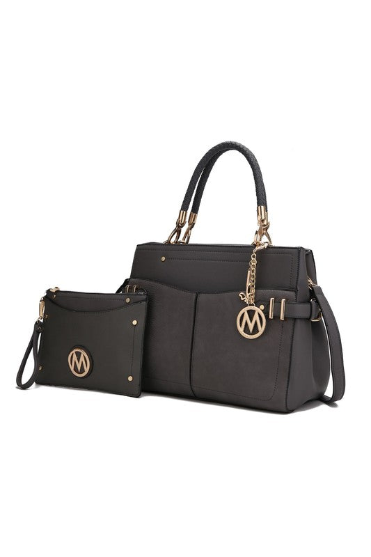 “Tenna” Satchel Bag with Wallet