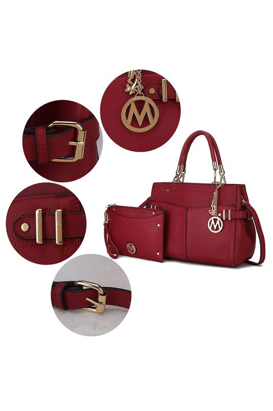 “Tenna” Satchel Bag with Wallet