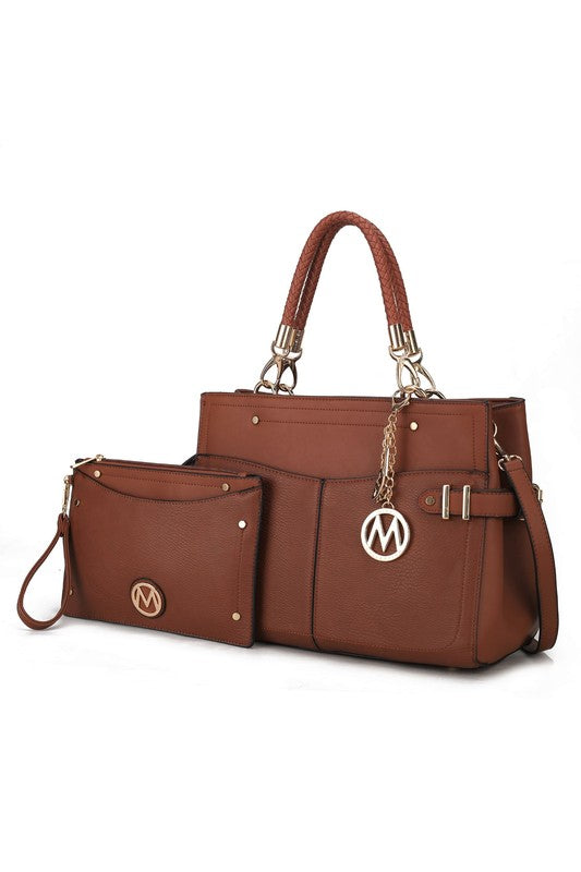 “Tenna” Satchel Bag with Wallet