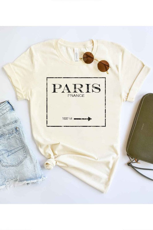 PARIS FRANCE GRAPHIC T-SHIRT