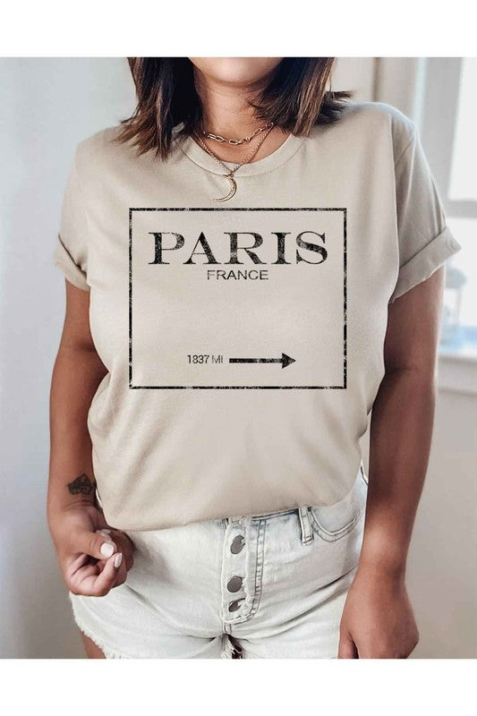 PARIS FRANCE GRAPHIC T-SHIRT