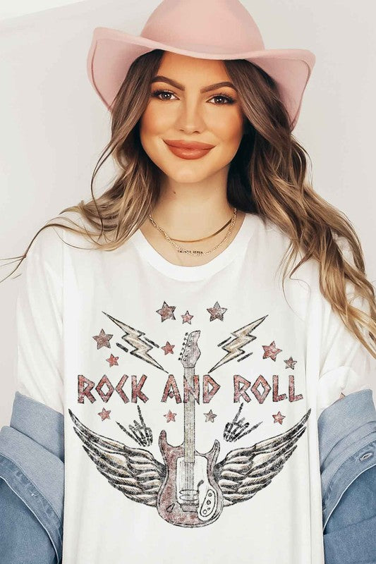“VINTAGE ROCK AND ROLL” GRAPHIC TEE