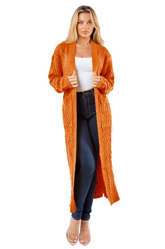 “Cold Hearted” Long Maxi Sweater Cardigan