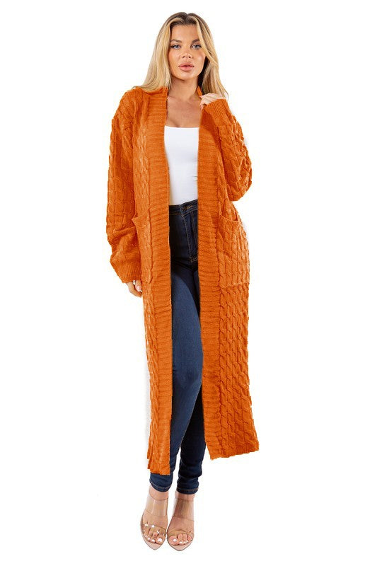“Cold Hearted” Long Maxi Sweater Cardigan