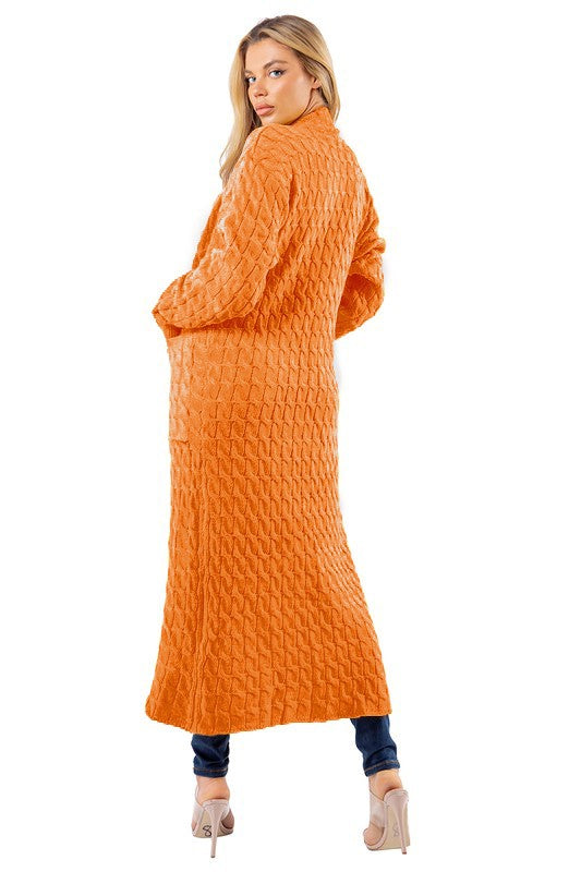 “Cold Hearted” Long Maxi Sweater Cardigan