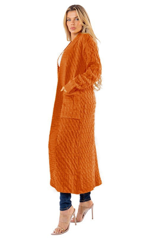 “Cold Hearted” Long Maxi Sweater Cardigan