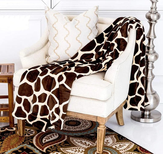 Giraffe Throw Flannel Blanket