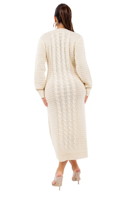 “Cold Nights” Long Maxi Sweater Dress