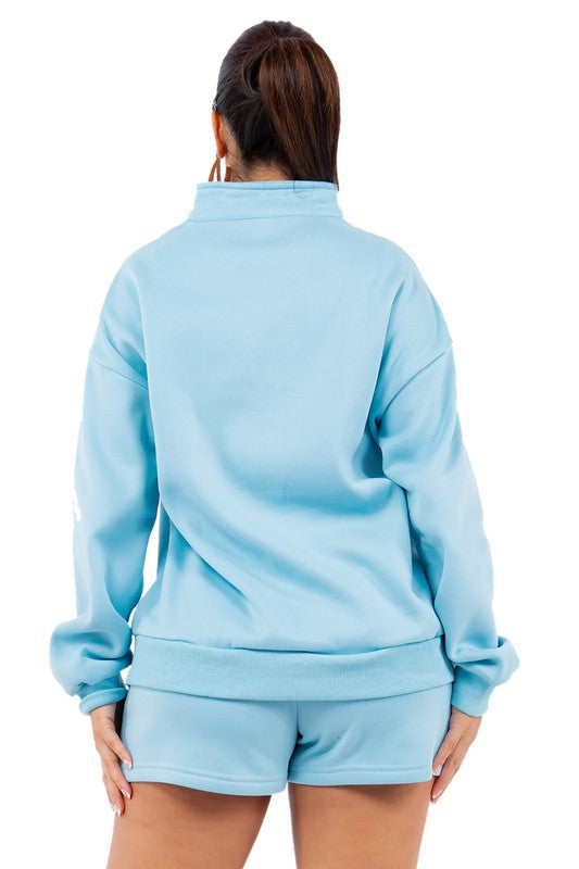 “A Soft Kiss” Sweatshirt & Short Set