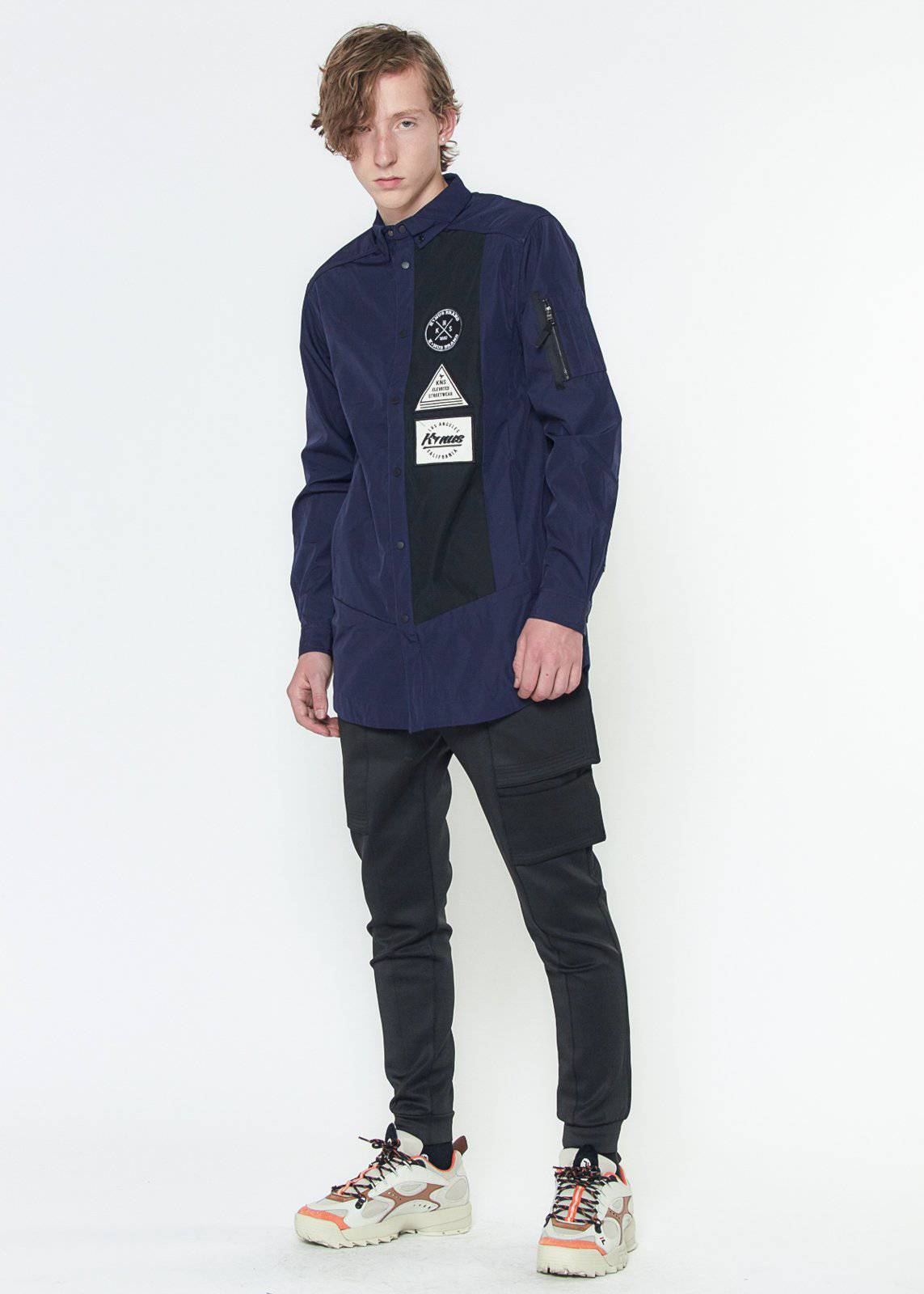 “Self,Felt.” Long Shirt Jacket