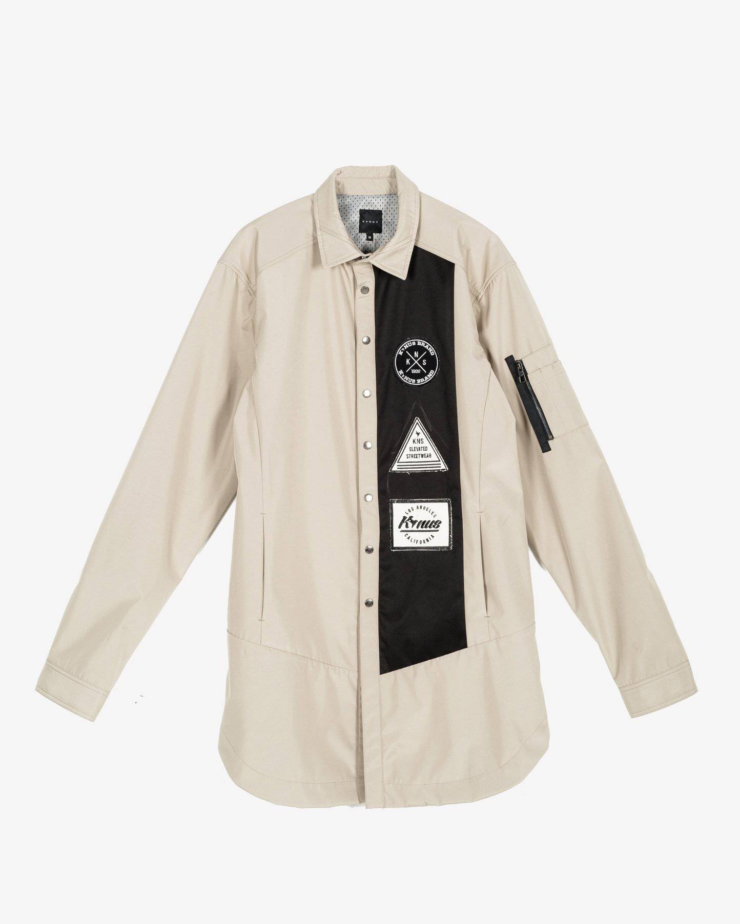 “Self,Felt.” Long Shirt Jacket