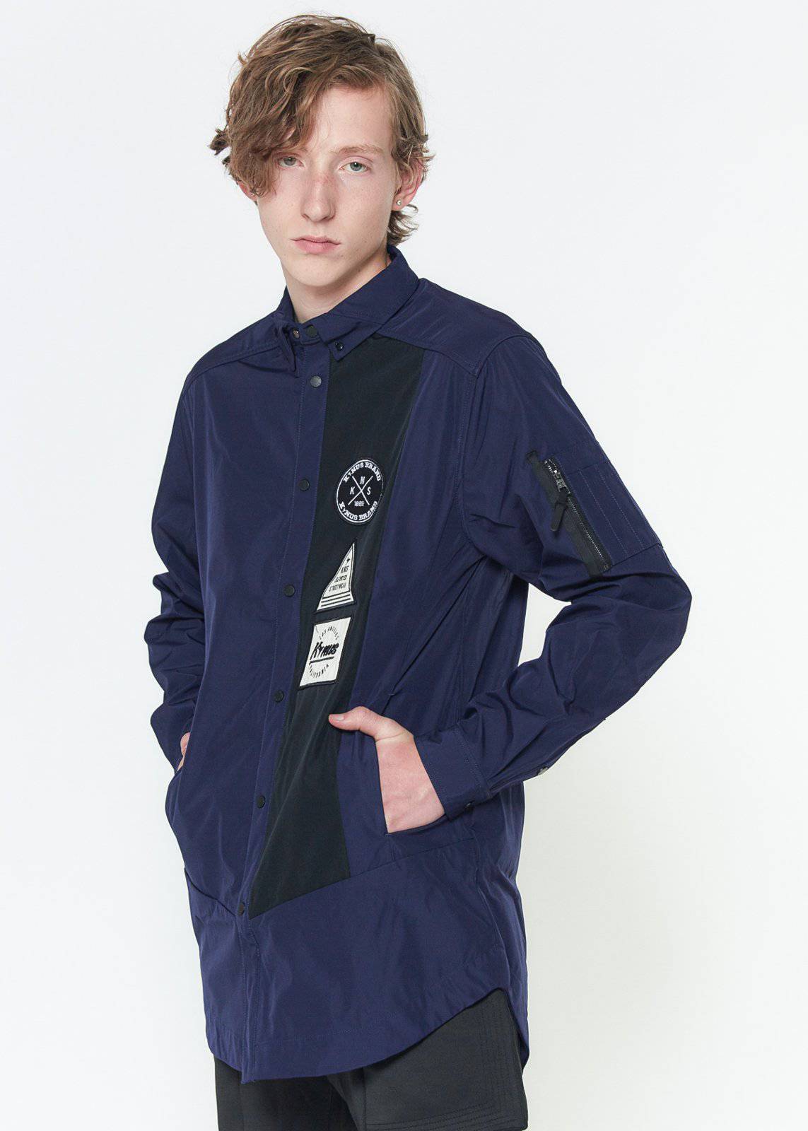 “Self,Felt.” Long Shirt Jacket