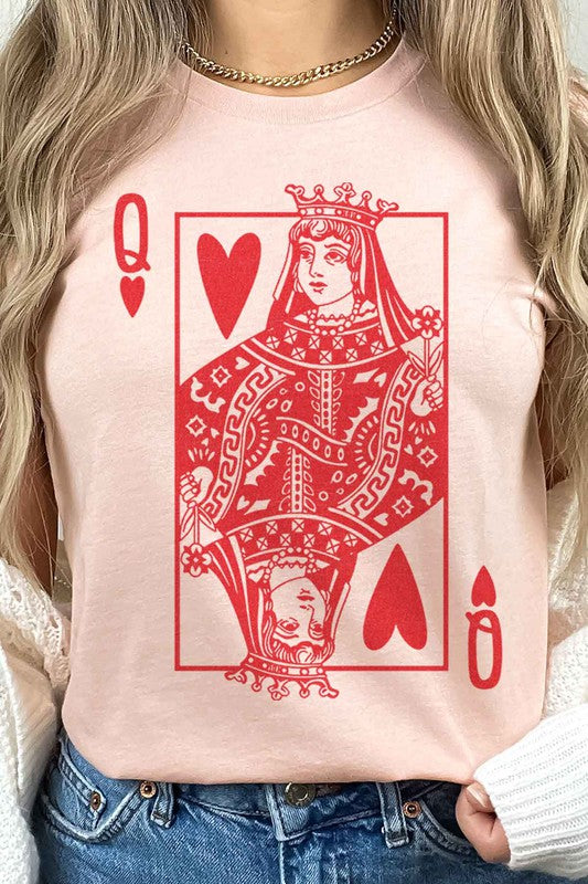 “QUEEN OF HEARTS”GRAPHIC TEE