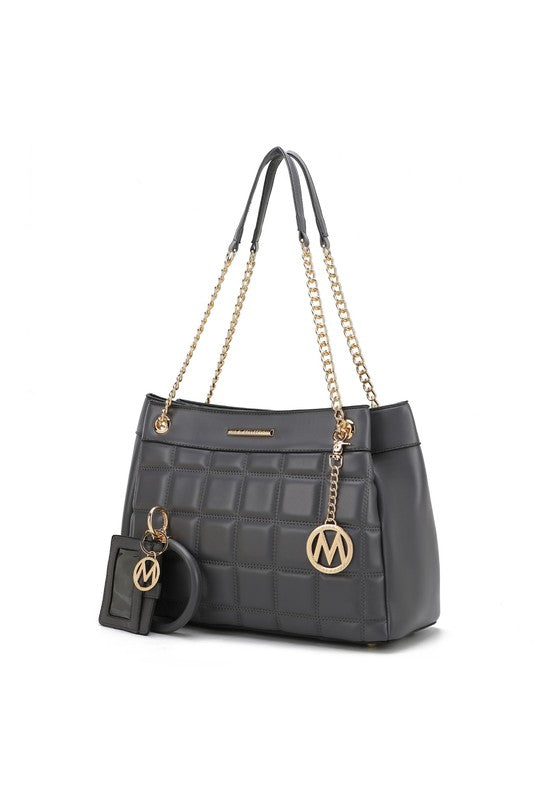 “Mabel” Quilted Shoulder Bag