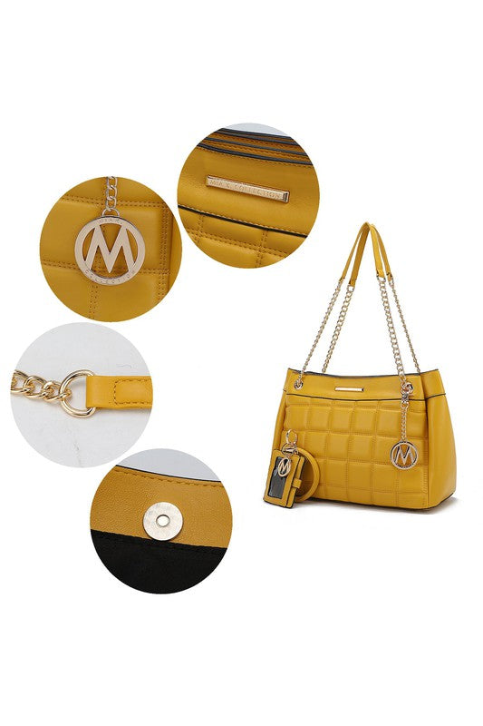 “Mabel” Quilted Shoulder Bag