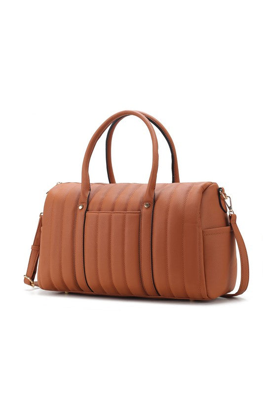 “Luana” Quilted Duffle Bag