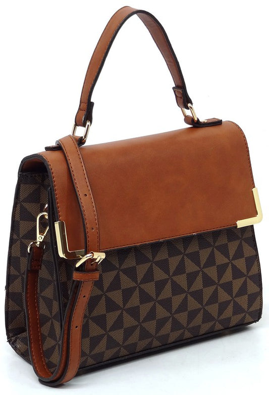 “Sophia” Top Handle Satchel