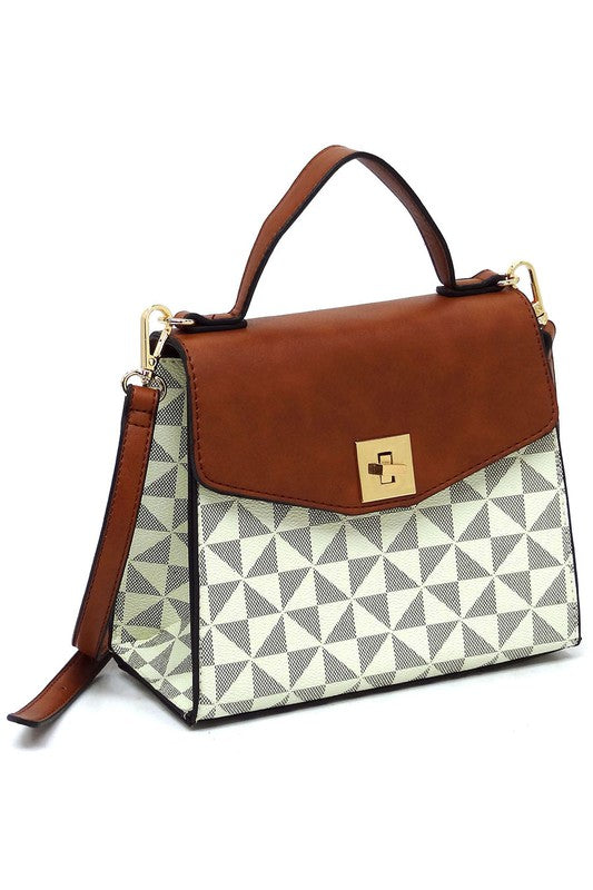 “Penelope” Flap Satchel