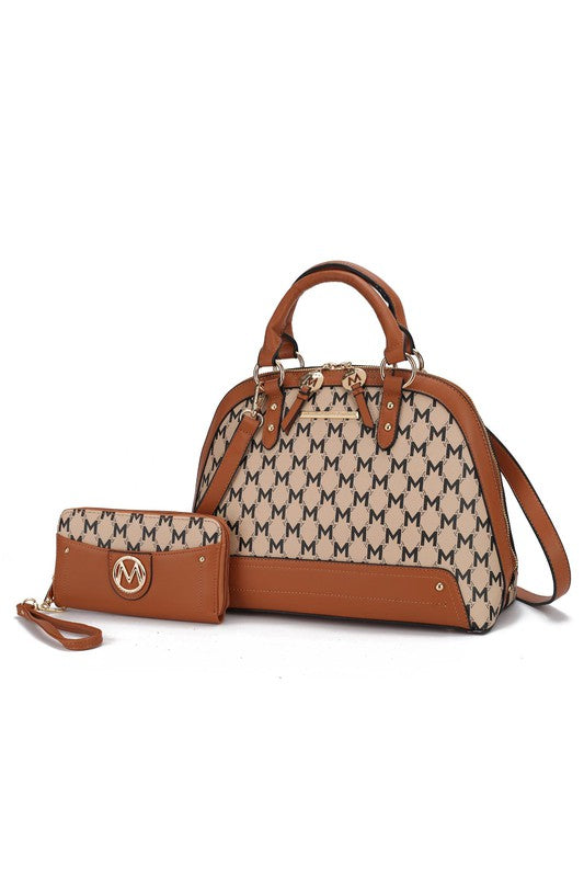 “Frida” Satchel Bag With Wallet