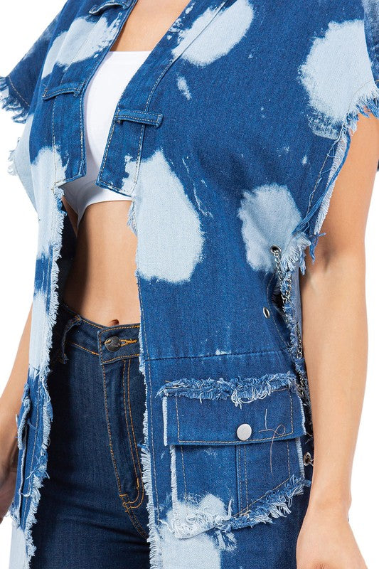 “Strict Program” Denim Vest