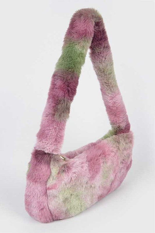 “Fluff & Puffs” Plush Shoudler Bag