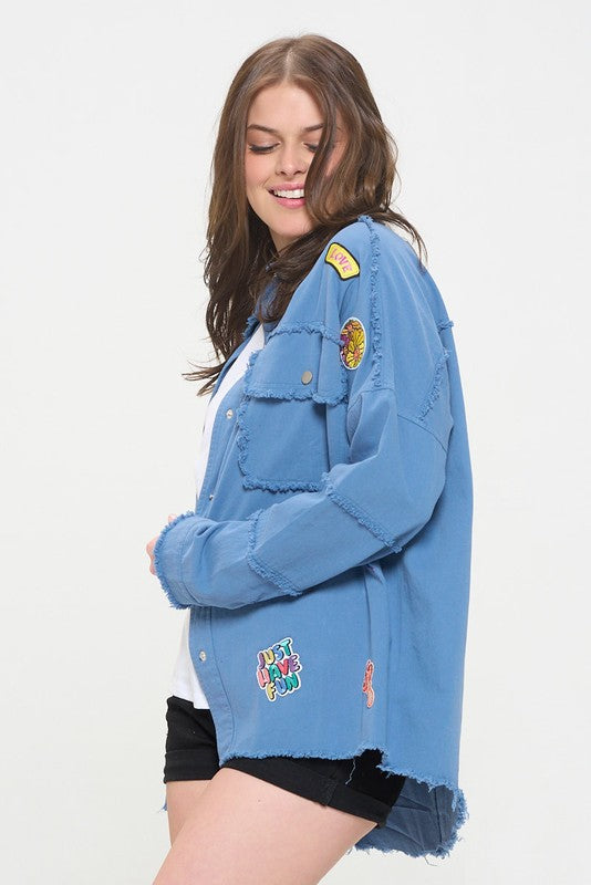 “Girl Scoutz” Button Down Top