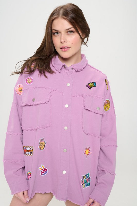 “Girl Scoutz” Button Down Top