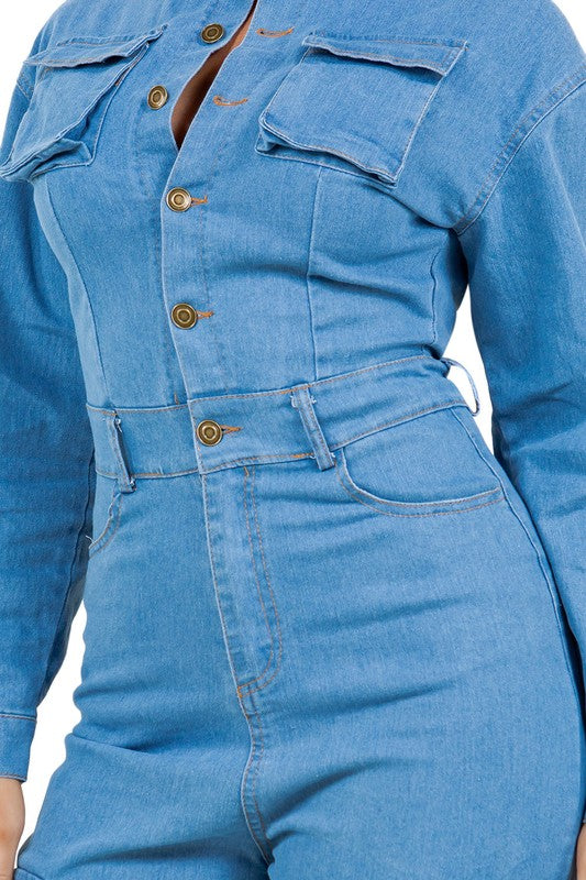 “Your Favorite” Denim Jumpsuit