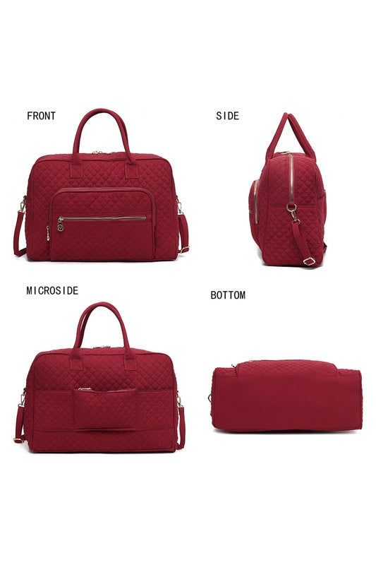 “Jayla” Quilted Duffle Bag
