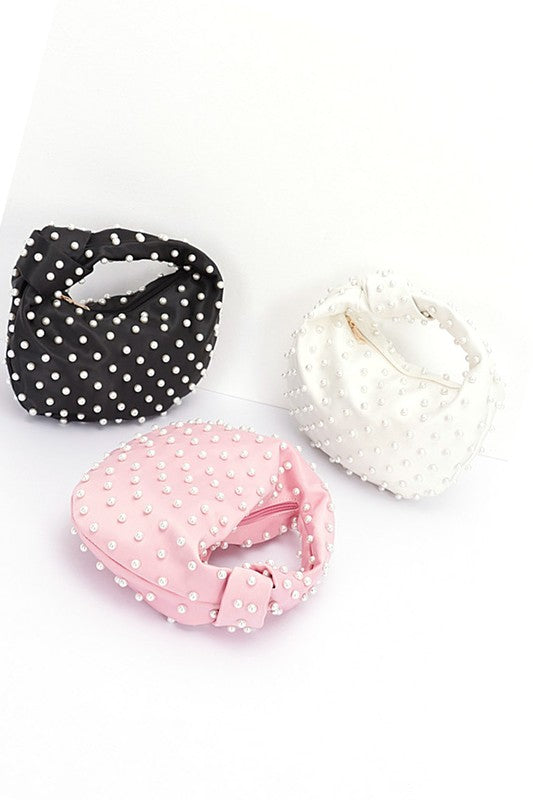 “Pearls on The Rocks” Soft Clutch