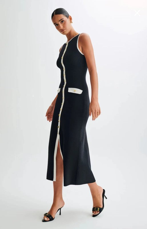 “The View” Long Midi Sweater Dress