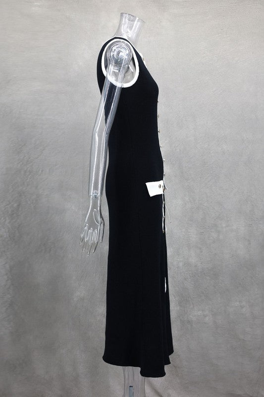 “The View” Long Midi Sweater Dress
