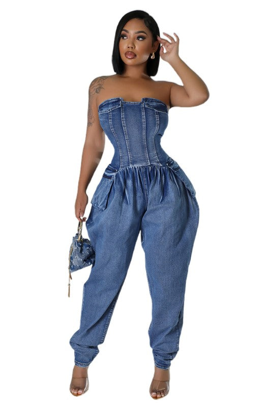 “Irresistible” Denim Jumpsuit