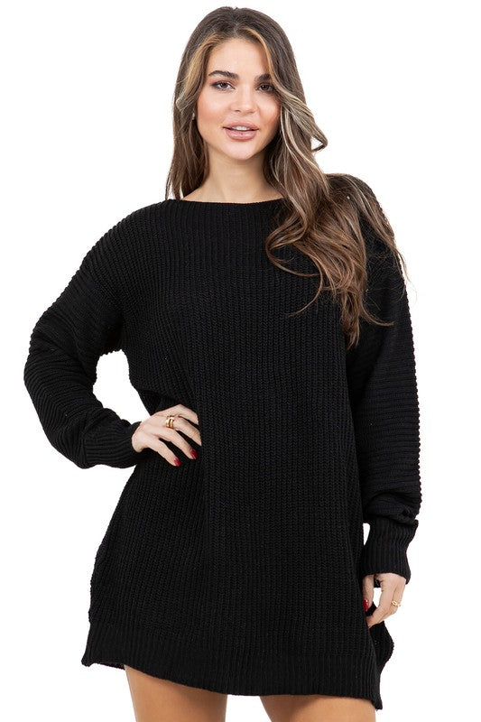 “Warm Hug” Sweater Dress
