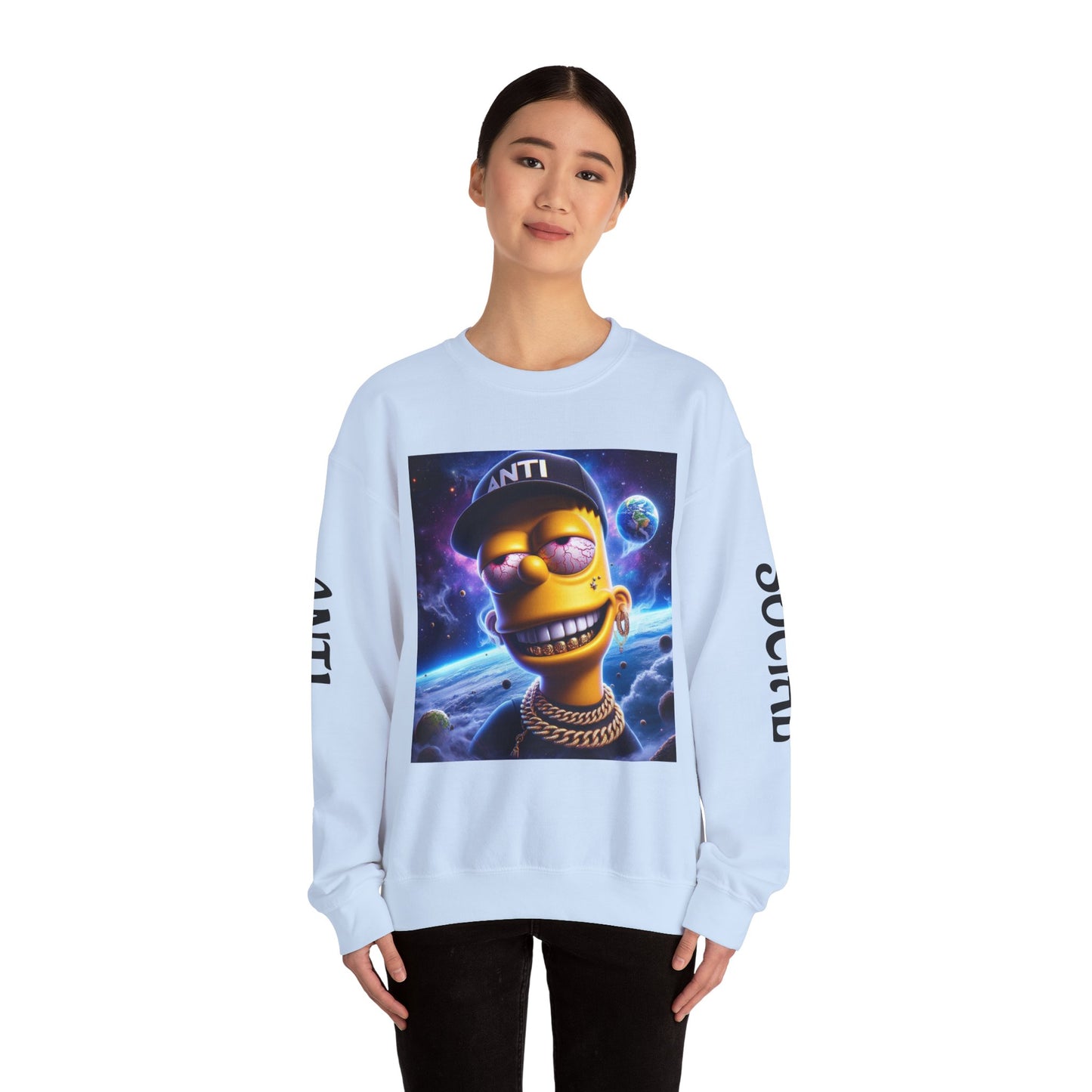 “Anti Social” Heavy Blend™ Crewneck Sweatshirt